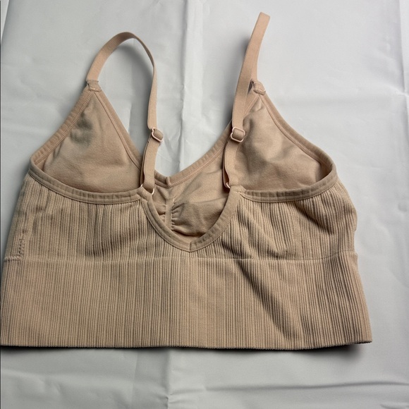 Auden Ribbed Tan Bralette - Picture 2 of 3